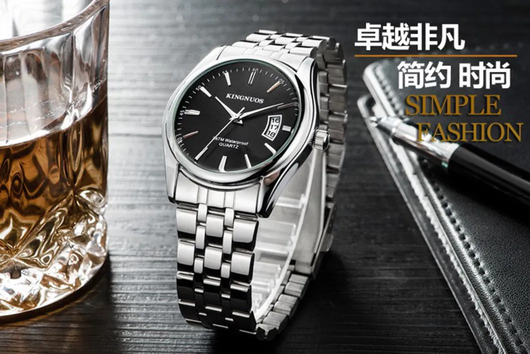 Fashion Accessories Women′s Waterproof Belt Watch Non-Mechanical Quartz Watch Student Lovers Calendar Watch Lw1853ls