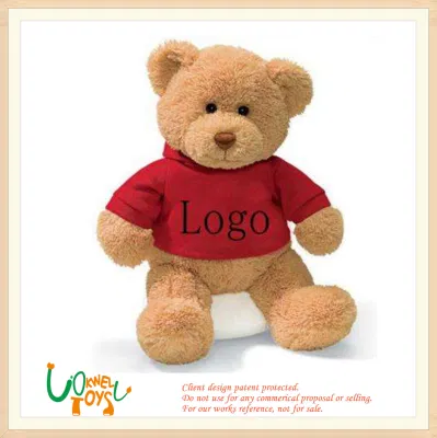 Urso de pelúcia com logotipo personalizado /recheado /crianças/crianças/ macio/bebê/brinquedo de presente para vendas por atacado de pelúcia da China fabricação de brinquedos de pelúcia