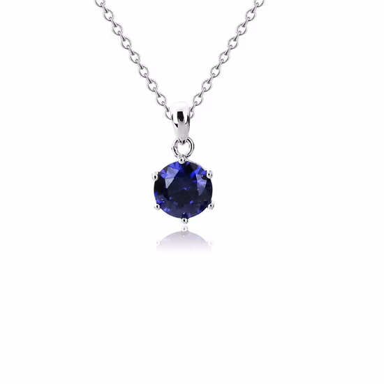 Pingente de prata esterlina 925 com zircônias em forma de disco de joias finas requintadas